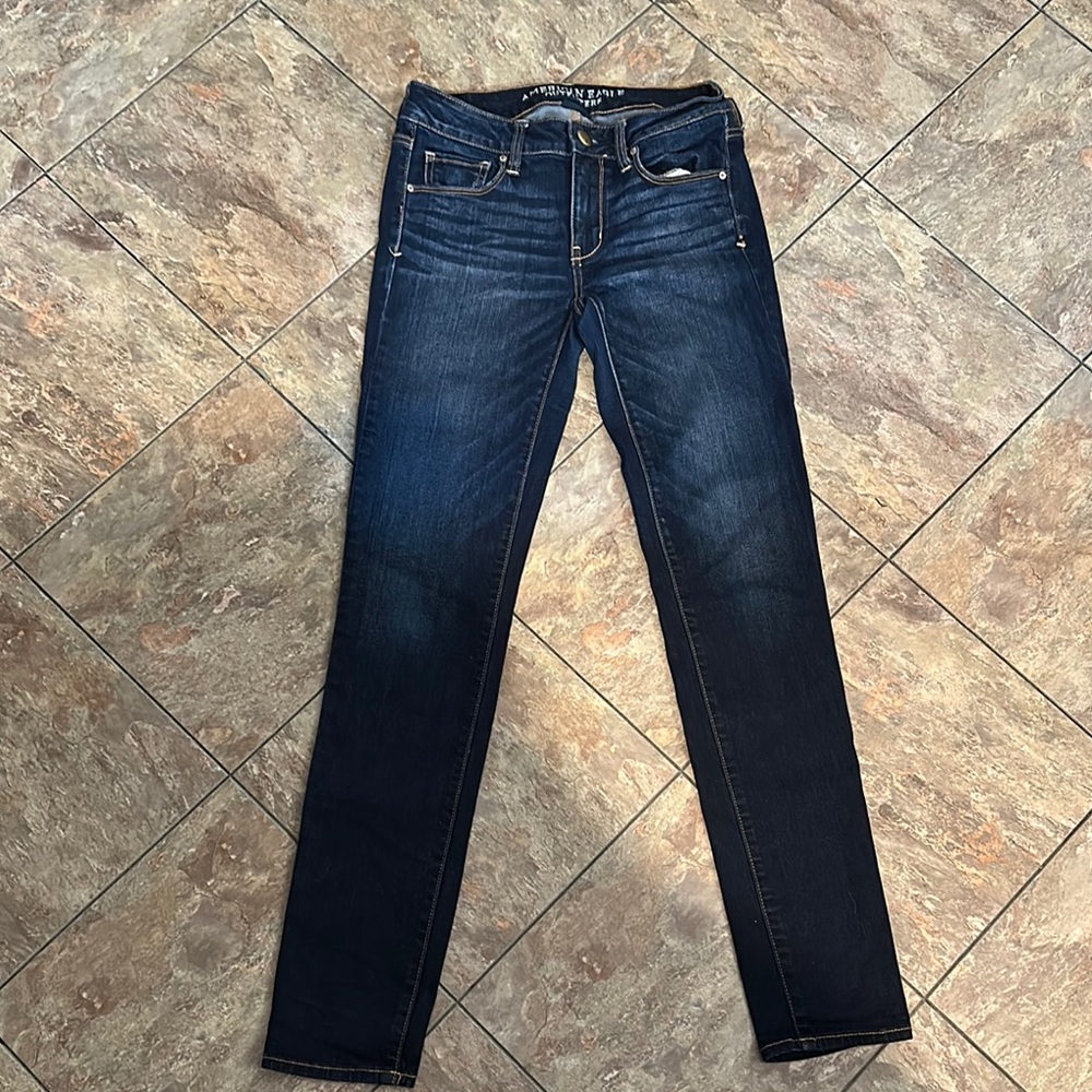 American Eagle Outfitters Blue Skinny Jeans with Modern Style